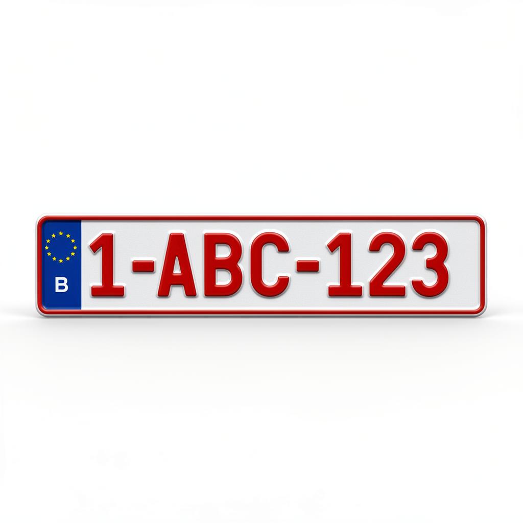 Plaques d'immatriculation belges